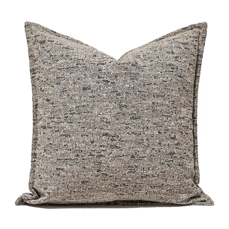 Minimalistische Zwart-Witte Kussenhoes | Luxe Luipaard Jacquard | Sofa Decor - POUEV