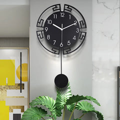 Creatieve Swing Silent Wandklok | Moderne Metalen Hangklok