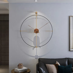 Luxe Scandinavische wandklok | Modern minimalistisch design | DIY decoratieve klok