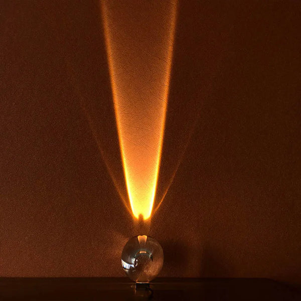 Italian Designer LED Crystal Table Lamp | Night Projector - POUEV