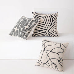 Moderne Geometrische Tufted Kussenhoes | Decoratieve Kussenhoes Sofa - POUEV