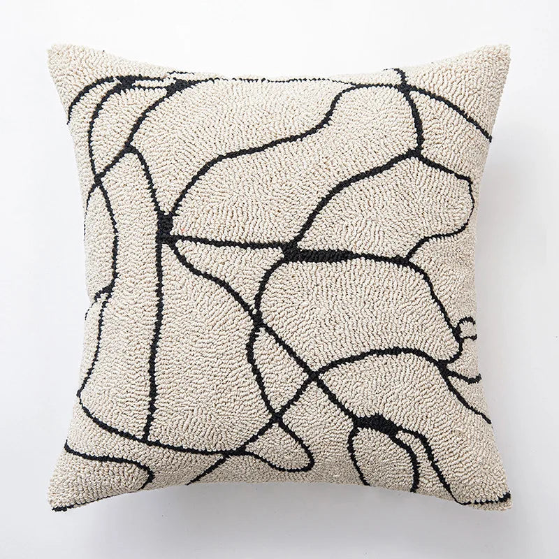Moderne Geometrische Tufted Kussenhoes - Decoratieve Kussenhoes Sofa