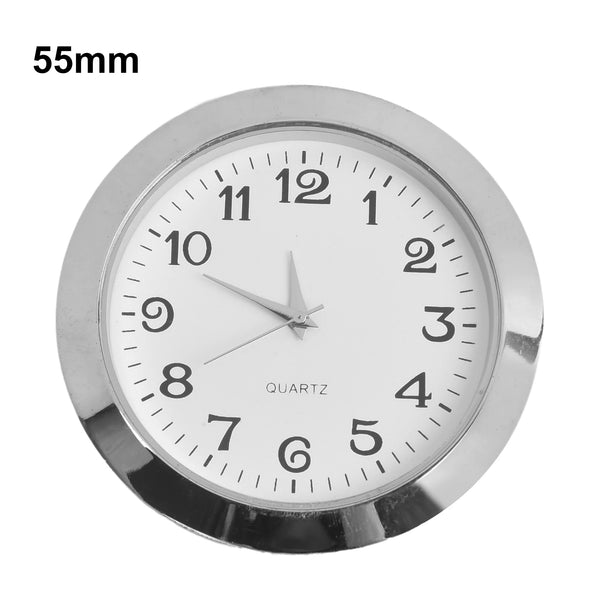 Mini Quartz Klok Inzetstuk | Ronde Klokkop van 55 mm voor Handwerk en Vervanging