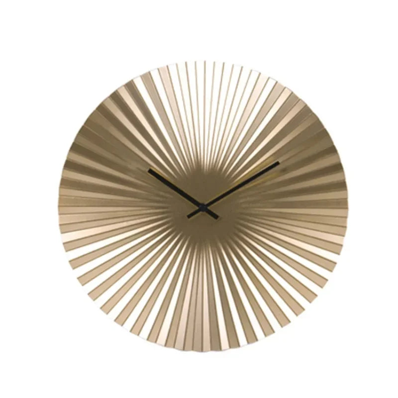 Moderne metalen wandklok | Stille en elegante minimalistische klok voor thuis en kantoor