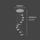 Pigeon LED Acrylic Pendant Lamp | Stair Chandelier - POUEV