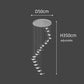 Pigeon LED Acrylic Pendant Lamp | Stair Chandelier - POUEV