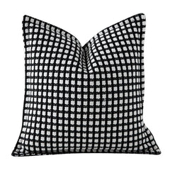 Jacquard Kussenhoes | Luxe Ruitdesign | Moderne Sofa Decor - POUEV