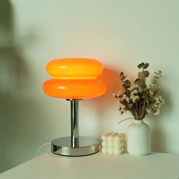 Macaron Glass Table Lamp | Trichromatic Dimming Atmosphere Lamp - POUEV