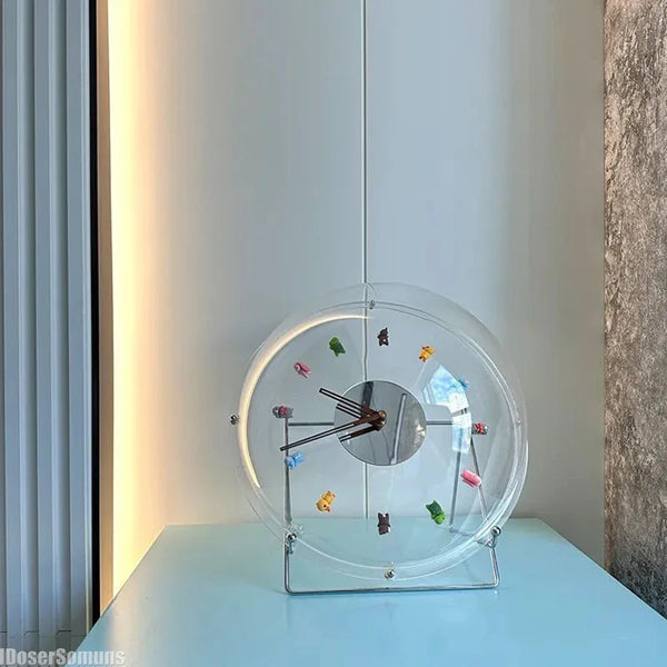Spring Breeze Bubble Wandklok | Stil Quartz-uurwerk & Speels Design