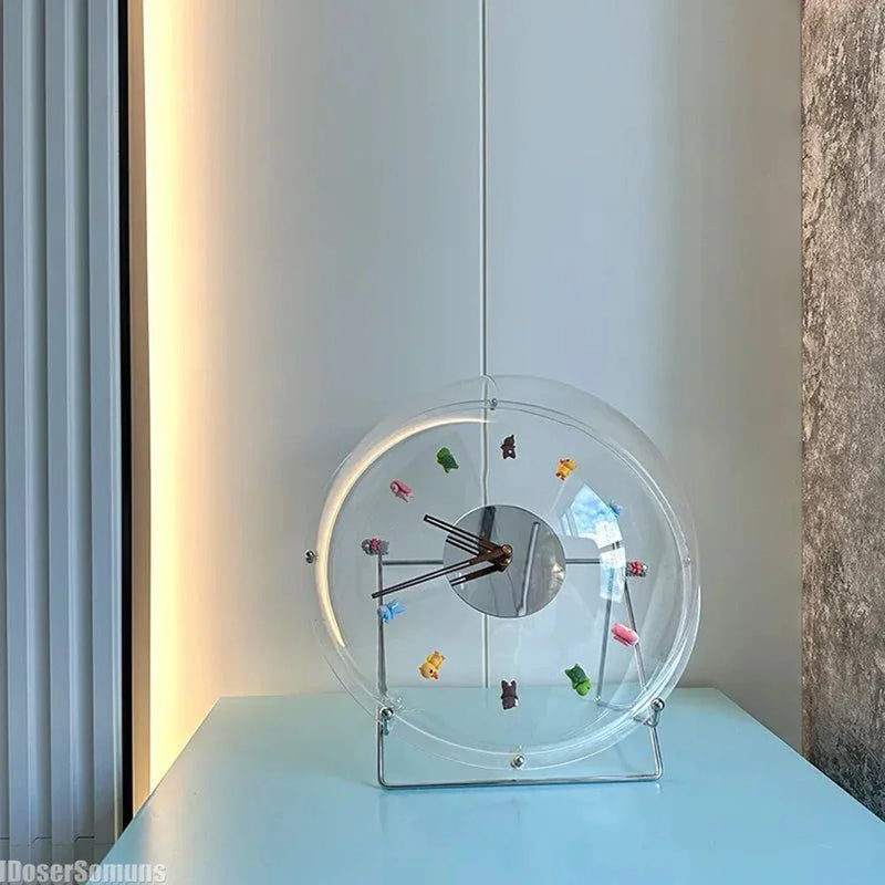 Spring Breeze Bubble Wandklok | Stil Quartz-uurwerk & Speels Design