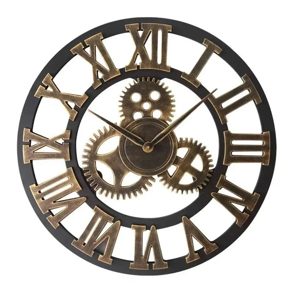 Industriële metalen tandwiel wandklok | Rustieke bewegende tandwielklok | Housewarming cadeau
