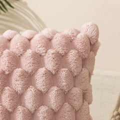 Faux Fur Kussenhoes | Zwart Pluche Design | Ultra Zachte Decoratie - POUEV