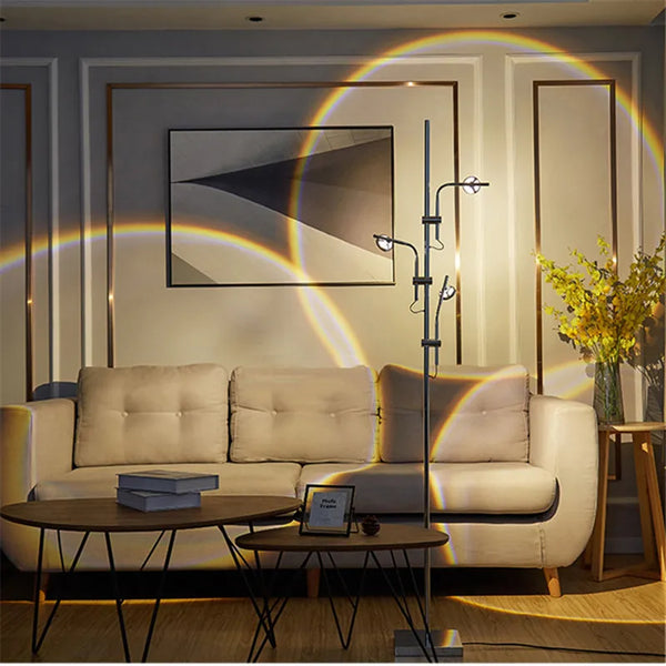 Wa Wa T Sunset Projection Table Lamp | Contemporary Italian Design Mood Light - POUEV