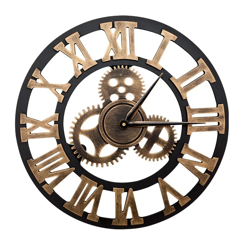 Industriële metalen tandwiel wandklok | Rustieke bewegende tandwielklok | Housewarming cadeau