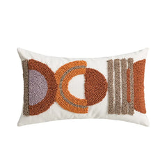 Nordic Gele Bruine Tufted Kussenhoes | Driehoekig Design | Sofa Decoratie - POUEV