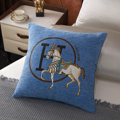 Luxe Kussenhoes Met Paard Borduurwerk | Moderne Sofa Decoratie - POUEV