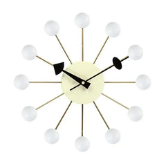 Nordic Nelson Ball Wandklok | Stille & Stijlvolle Wandkunst voor Moderne Interieurs