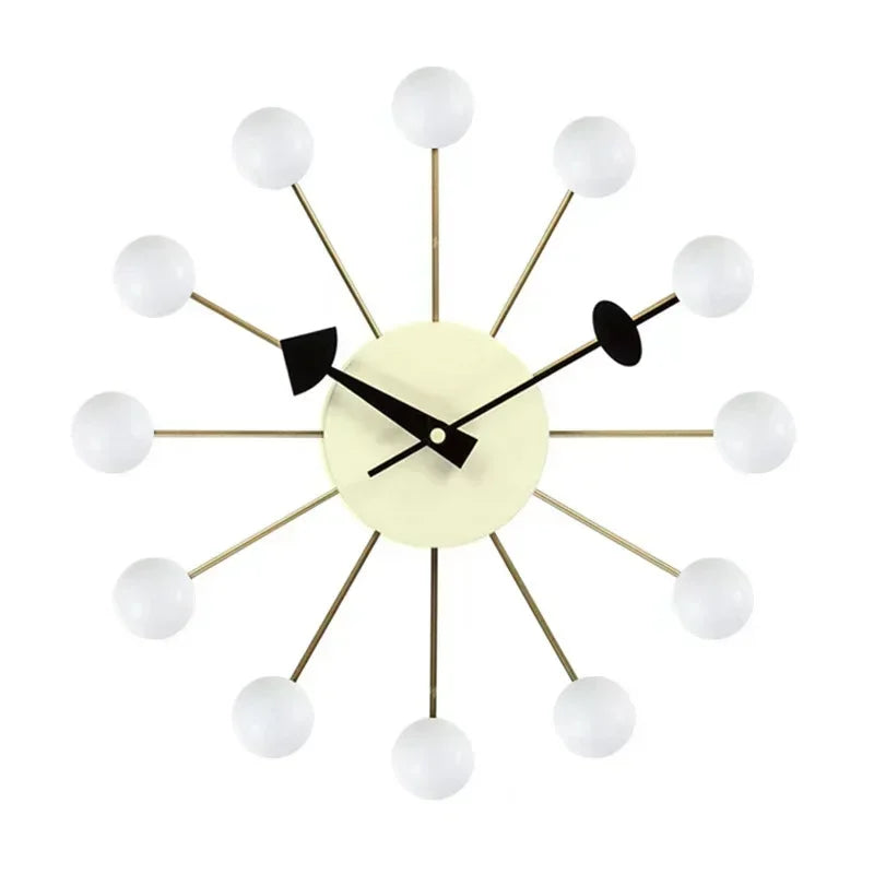 Nordic Nelson Ball Wandklok | Stille & Stijlvolle Wandkunst voor Moderne Interieurs