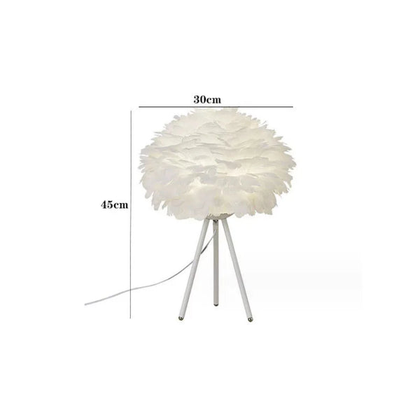 Feather Table Lamp | Romantic LED Light - POUEV