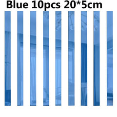 10-Piece 3D Acrylic Mirror Wall Stickers | DIY Decorative Mirror Decals for Home & Furniture - POUEV