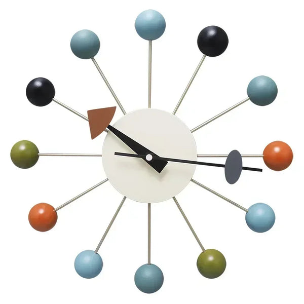 Nordic Nelson Ball Wandklok | Stille & Stijlvolle Wandkunst voor Moderne Interieurs
