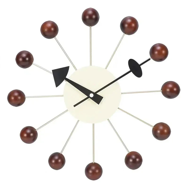 Nordic Nelson Ball Wandklok | Stille & Stijlvolle Wandkunst voor Moderne Interieurs