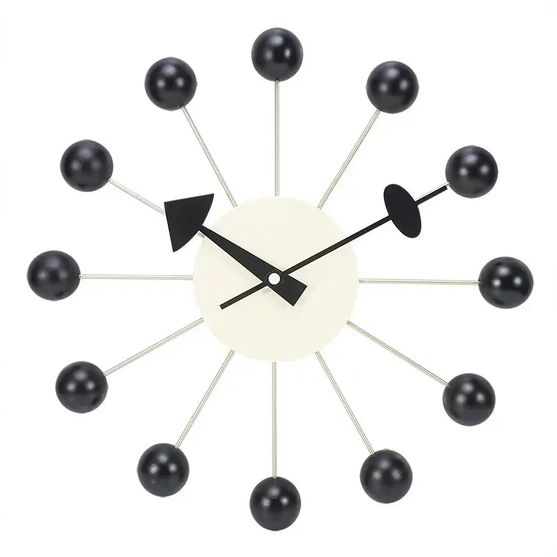 Nordic Nelson Ball Wandklok | Stille & Stijlvolle Wandkunst voor Moderne Interieurs