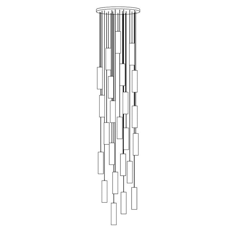 Hanglamp – Modern ontwerp – Albasten materiaal, geschikt voor diverse interieurstijlen