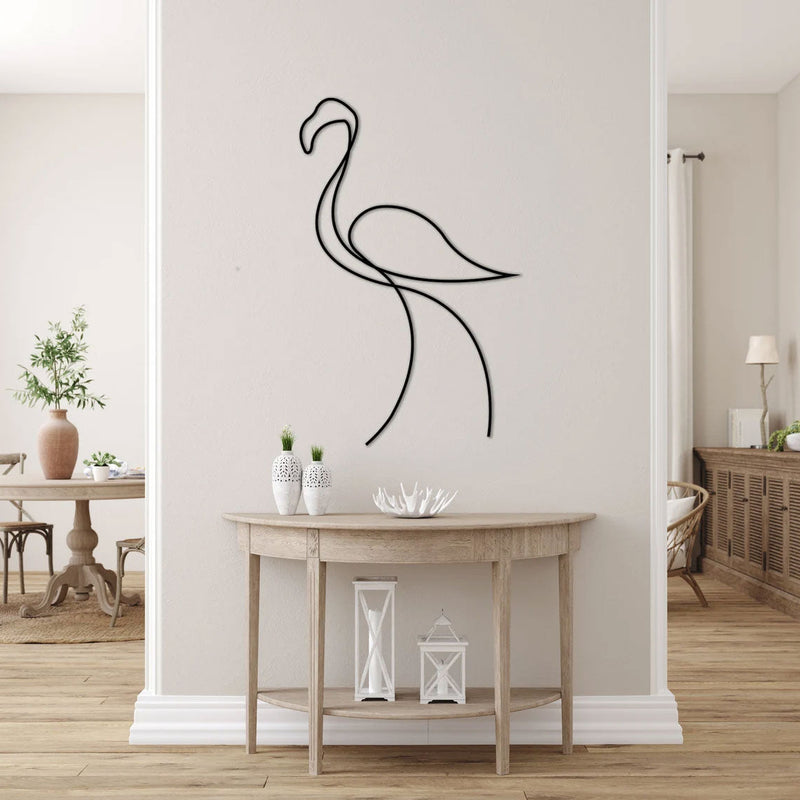 Metalen wanddecoratie – Flamingo Ontwerp – Duurzaam Materiaal