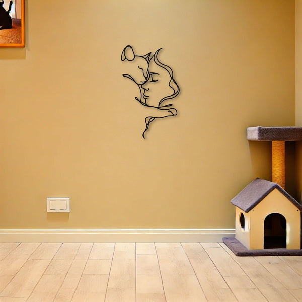 Metalen wanddecoratie – Voor Kattenliefhebbers – Duurzaam en Uniek Ontwerp