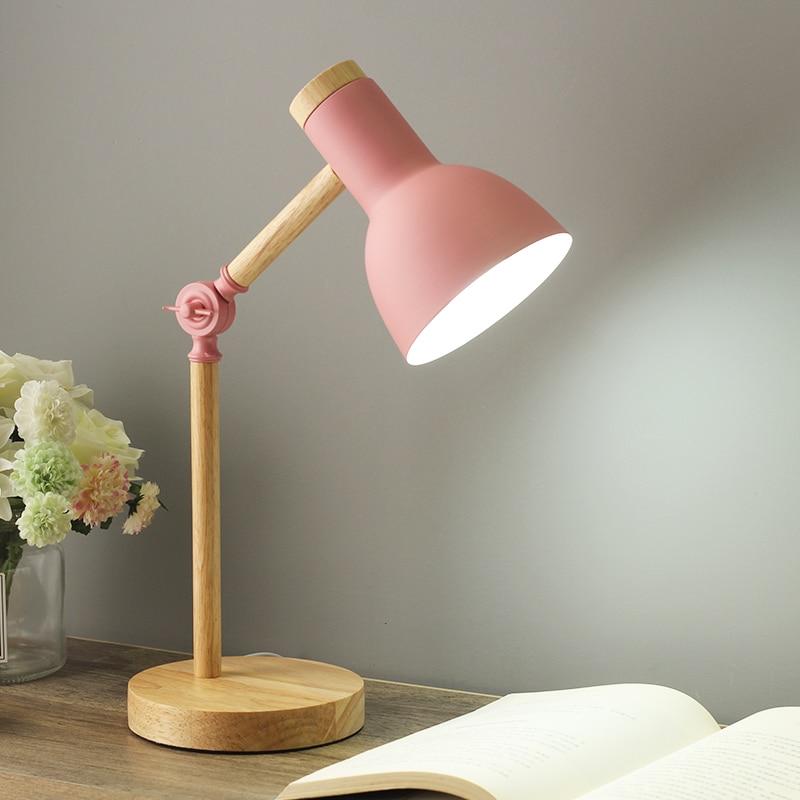 Tafellamp – Scandinavisch ontwerp – Houten basis, warm licht voor gezellige ruimtes